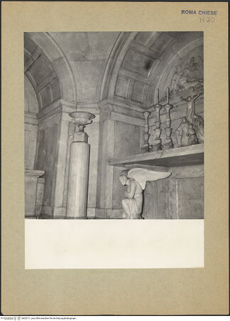 Vorderseite von Soprintendenza dei Monumenti del Lazio [https://www.deutsche-digitale-bibliothek.de/content/lizenzen/rv-ez/] San Marcello al CorsoCappella Weld - , bh202111_recto. Foto.