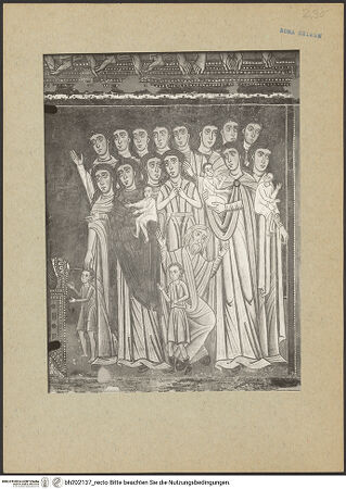 Vorderseite von Soprintendenza dei Monumenti del Lazio [https://www.deutsche-digitale-bibliothek.de/content/lizenzen/rv-ez/] SilvesterlegendeKonstantin verkündet den Müttern, dass er nicht im Blut ihrer unschuldigen Kinder baden will, um vom Aussatz geheilt zu werden - Ausschnitt: Mütter mit Kindern, bh202137_recto. Foto.