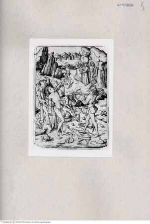Vorderseite von  [http://creativecommons.org/publicdomain/mark/1.0/] Martyrium des hl. Sebastian - , bh202491. Foto.