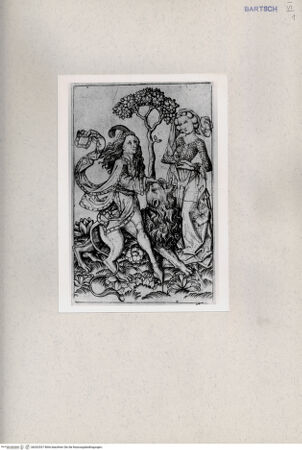 Vorderseite von  [http://creativecommons.org/publicdomain/mark/1.0/] David und der Löwe - , bh202537. Foto.