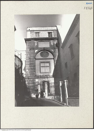 Vorderseite von Bösel, Richard [https://www.deutsche-digitale-bibliothek.de/content/lizenzen/rv-fz/] Complesso della Santissima Trinità delle Monache - Fassade, bh202709_recto. Foto: Bösel, Richard.