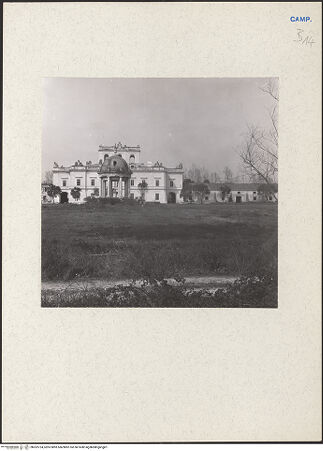 Vorderseite von Bibliotheca Hertziana [https://www.deutsche-digitale-bibliothek.de/content/lizenzen/rv-fz/] Tenuta di Carditello - Casino Reale und Tempietto, bh202724_recto. Foto: Lehmann-Brockhaus, Otto.