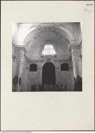 Vorderseite von Bibliotheca Hertziana [https://www.deutsche-digitale-bibliothek.de/content/lizenzen/rv-fz/] Chiesa della Concezione - Chorbereich, bh202733_recto. Foto: Lehmann-Brockhaus, Otto.