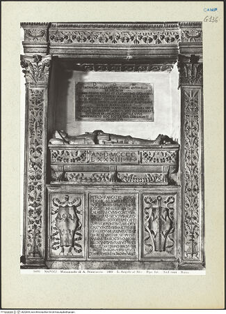 Vorderseite von Alinari [https://www.deutsche-digitale-bibliothek.de/content/lizenzen/rv-ez/] Grabmal des Pietro Brancaccio (gest. 1483) - Gesamtansicht, bh202835_recto. Foto.