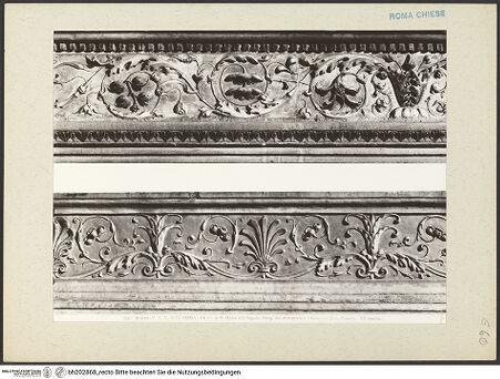 Vorderseite von Alinari [https://www.deutsche-digitale-bibliothek.de/content/lizenzen/rv-ez/] Grabmal des Giovanni Basso della Rovere (+1483) - Details der Rahmung, bh202868_recto. Foto.