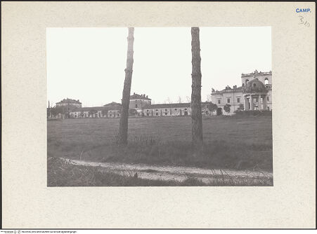 Vorderseite von Bibliotheca Hertziana [https://www.deutsche-digitale-bibliothek.de/content/lizenzen/rv-fz/] Tenuta di Carditello - Wirtschaftsgebäude links (Westbau), bh202945_recto. Foto.