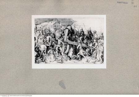 Vorderseite von  [http://creativecommons.org/publicdomain/mark/1.0/] Große Kreuztragung - , bh203130. Foto.