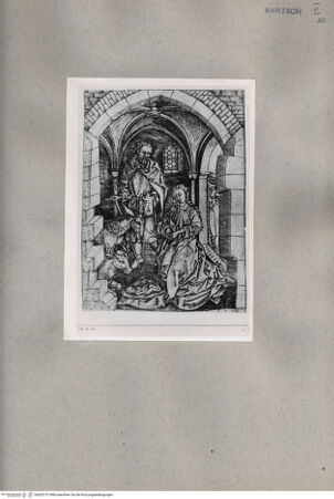 Vorderseite von Warburg Institute [http://creativecommons.org/publicdomain/mark/1.0/] Geburt Christi (spiegelverkehrt?) - , bh203151. Foto.