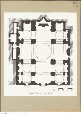 Vorderseite von unbekannt [https://www.deutsche-digitale-bibliothek.de/content/lizenzen/rv-ez/] Chiesa del Gesù Nuovo - Grundriss, bh203259_recto. Foto.