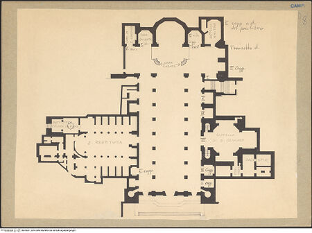 Vorderseite von TCI [https://www.deutsche-digitale-bibliothek.de/content/lizenzen/rv-ez/] Duomo - Grundriss, bh203261_recto. Foto.