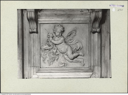Vorderseite von ICCD [https://www.deutsche-digitale-bibliothek.de/content/lizenzen/rv-ez/] Putto mit dem Haar der heiligen Agnes - , bh205251_recto. Foto.