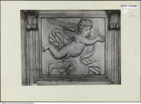 Vorderseite von ICCD [https://www.deutsche-digitale-bibliothek.de/content/lizenzen/rv-ez/] Putto mit einem Schwert auf der Schulter - , bh205256_recto. Foto.