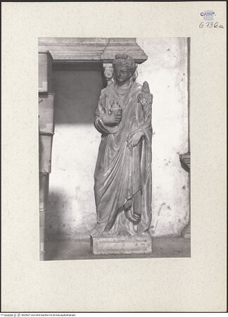 Vorderseite von Kühlenthal, Michael [https://www.deutsche-digitale-bibliothek.de/content/lizenzen/rv-ez/] Grabmal des Ruggiero Sanseverino (gest. 1433)Theologische Tugenden - Spes, bh205267_recto. Foto: Kühlenthal, Michael.