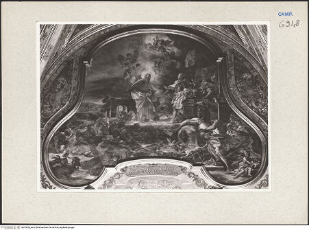 Vorderseite von Sopr. BAS NA [https://www.deutsche-digitale-bibliothek.de/content/lizenzen/rv-ez/] König Joram besucht Elischa, der Fülle und Überfluß prophezeit - Gesamtansicht, bh205456_recto. Foto.