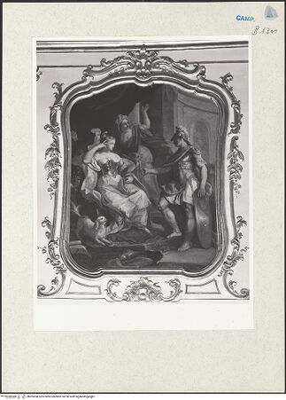 Vorderseite von Spinosa, Napoli [https://www.deutsche-digitale-bibliothek.de/content/lizenzen/rv-ez/] Szenen aus dem Leben des Scipio AfricanusScipio und Sophonisbe (?) - Gesamtansicht, bh205558_recto. Foto.