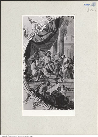 Vorderseite von Spinosa, Napoli [https://www.deutsche-digitale-bibliothek.de/content/lizenzen/rv-ez/] Massinissa und Sophonisbe ehren Scipio Africanus - Detail, bh205560_recto. Foto.