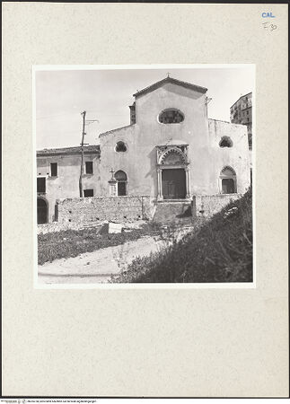 Vorderseite von Bibliotheca Hertziana [https://www.deutsche-digitale-bibliothek.de/content/lizenzen/rv-fz/] Chiesa del Carmine - Fassade, bh205738_recto. Foto: Lehmann-Brockhaus, Otto.