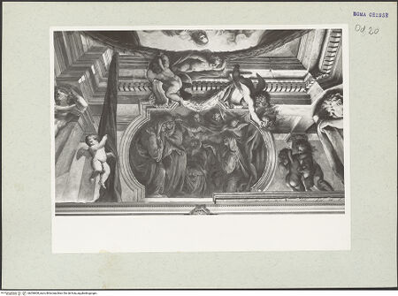 Vorderseite von unbekannt [https://www.deutsche-digitale-bibliothek.de/content/lizenzen/rv-ez/] Szenen aus der Vita des heiligen Filippo NeriDer heilige Filippo Neri erscheint einer Nonne - , bh206600_recto. Foto: Hutzel, Max.