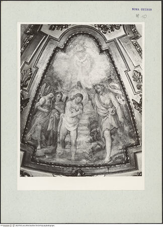 Vorderseite von unbekannt [https://www.deutsche-digitale-bibliothek.de/content/lizenzen/rv-ez/] Gewölbeausmalung zum Wirken des heiligen GeistesTaufe Christi - , bh207033_recto. Foto: Hutzel, Max.
