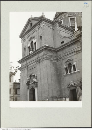 Vorderseite von Kunsthistorisches Institut der Universität Wien [https://www.deutsche-digitale-bibliothek.de/content/lizenzen/rv-ez/] Madonna della GhiaraHauptfassade zum Corso Giuseppe Garibaldi / Ostfassade - , bh207172_recto. Foto: Lorenz, Wien.