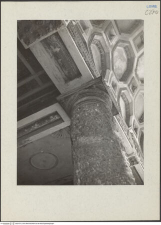 Vorderseite von Kunsthistorisches Institut der Universität Wien [https://www.deutsche-digitale-bibliothek.de/content/lizenzen/rv-ez/] Palazzo del Tè - Detail: Säulenkapitell, bh207312_recto. Foto: Lorenz, Wien.