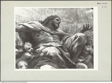 Vorderseite von unbekannt [https://www.deutsche-digitale-bibliothek.de/content/lizenzen/rv-ez/] Triumph der Trinität - Detail: Christus, bh207422_recto. Foto: Hutzel, Max.