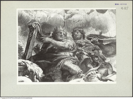 Vorderseite von unbekannt [https://www.deutsche-digitale-bibliothek.de/content/lizenzen/rv-ez/] Triumph der Trinität - Detail: König David, bh207423_recto. Foto: Hutzel, Max.