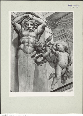 Vorderseite von unbekannt [https://www.deutsche-digitale-bibliothek.de/content/lizenzen/rv-ez/] Szenen aus der Vita des heiligen Filippo NeriPutti und Hermen zwischen den Bildfeldern - , bh207428_recto. Foto: Hutzel, Max.