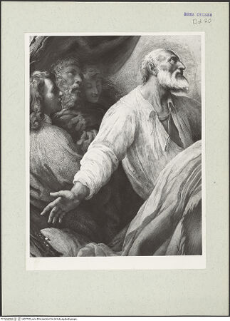 Vorderseite von unbekannt [https://www.deutsche-digitale-bibliothek.de/content/lizenzen/rv-ez/] Szenen aus der Vita des heiligen Filippo NeriHeilung des Filippo Neri durch eine Marienerscheinung im Jahr 1594 - Detail: Der heilige Filippo Neri auf dem Krankenbett, bh207433_recto. Foto: Hutzel, Max.