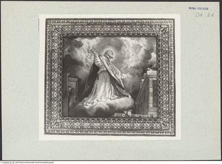 Vorderseite von unbekannt [https://www.deutsche-digitale-bibliothek.de/content/lizenzen/rv-ez/] Der heilige Filippo Neri in Ekstase beim Lesen der Messe - , bh207934_recto. Foto: Hutzel, Max.