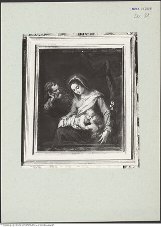 Vorderseite von unbekannt [https://www.deutsche-digitale-bibliothek.de/content/lizenzen/rv-ez/] Die Heilige Familie mit dem Johannesknaben - , bh207941_recto. Foto: Hutzel, Max.