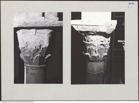 Vorderseite von Garton, Tessa [https://www.deutsche-digitale-bibliothek.de/content/lizenzen/rv-ez/] Kapitelle des Langhauses - Kapitelle N2? und S1, bh208007_recto. Foto: Garton, Tessa.