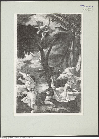 Vorderseite von unbekannt [https://www.deutsche-digitale-bibliothek.de/content/lizenzen/rv-ez/] Tod des heiligen Petrus Martyr - , bh208186_recto. Foto: Hutzel, Max.