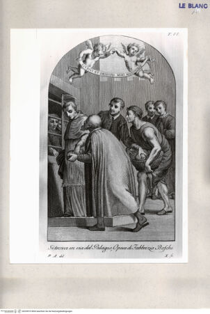 Vorderseite von  [http://creativecommons.org/publicdomain/mark/1.0/] Der heilige Bonaventura als Almosenspender - , bh209919. Foto.