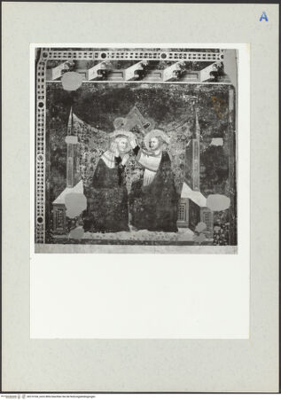 Vorderseite von Hutzel, Max [https://www.deutsche-digitale-bibliothek.de/content/lizenzen/rv-ez/] Szenen aus dem Leben MariasMarienkrönung (Nordwand, oberes Register) - Gesamtansicht (während der Ausstellung in Urbino, Galleria Nazionale), bh210184_recto. Foto: Hutzel, Max.