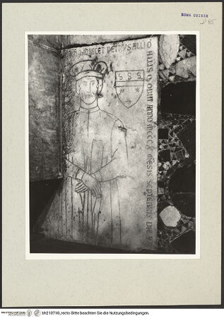 Vorderseite von Arte Fotografica [https://www.deutsche-digitale-bibliothek.de/content/lizenzen/rv-ez/] Grabplatte des Pietro Alli - , bh210710_recto. Foto.