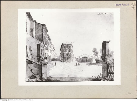 Vorderseite von Bibliotheca Hertziana [http://creativecommons.org/licenses/by-nc-sa/4.0/] Palazzo Zuccari - , bh213403_recto. Negativ
           .