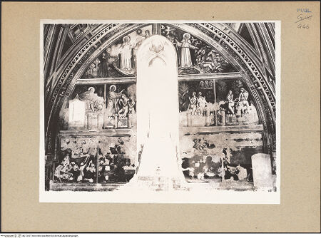 Vorderseite von Bibliotheca Hertziana [https://www.deutsche-digitale-bibliothek.de/content/lizenzen/rv-fz/] Zyklus der Sakramente und des Alten TestamentsNordwand: Genesis-Zyklus und Heiligen - Teilansicht (1.-3. Register), bh213427_recto. Foto: Rigamonti.