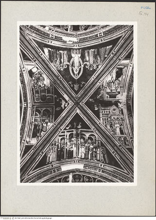 Vorderseite von Bibliotheca Hertziana [https://www.deutsche-digitale-bibliothek.de/content/lizenzen/rv-fz/] Zyklus der Sakramente und des Alten TestamentsGewölbe: die Sakramente - Gesamtansicht, bh213441_recto. Foto: Rigamonti.