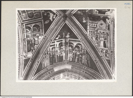 Vorderseite von Bibliotheca Hertziana [https://www.deutsche-digitale-bibliothek.de/content/lizenzen/rv-fz/] Zyklus der Sakramente und des Alten TestamentsGewölbe: die SakramenteWestlicher Zwickel: Die Beichte und die Eucharistie; die Ordinatio - Gesamtansicht, bh213442_recto. Foto: Rigamonti.