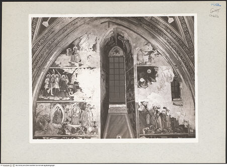 Vorderseite von Bibliotheca Hertziana [https://www.deutsche-digitale-bibliothek.de/content/lizenzen/rv-fz/] Zyklus der Apokalypse; HeiligenSüdwand: Apokalypse-Zyklus und Heiligen - Teilansicht (1.-3. Register), bh213454_recto. Foto: Rigamonti.