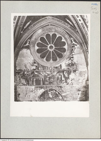 Vorderseite von Bibliotheca Hertziana [https://www.deutsche-digitale-bibliothek.de/content/lizenzen/rv-fz/] Zyklus der Apokalypse; HeiligenWestwand: Apokalypse-Zyklus und Heiligen - Teilansicht (1.-3. Register), bh213455_recto. Foto: Rigamonti.