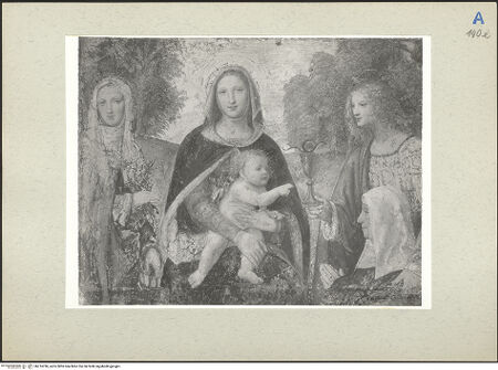 Vorderseite von ICCD [https://rightsstatements.org/page/CNE/1.0/] ProphetenLucina birgt Sebastians Leichnam aus der Cloaca Maxima - , bh214786_recto. Scan.