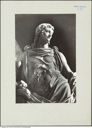 Vorderseite von Friedel [https://www.deutsche-digitale-bibliothek.de/content/lizenzen/rv-fz/] Johannes der Evangelist - Detail: Oberkörper, bh214992_recto. Foto.