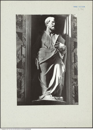 Vorderseite von Friedel [https://www.deutsche-digitale-bibliothek.de/content/lizenzen/rv-fz/] Der heilige Petrus - , bh214996_recto. Foto.