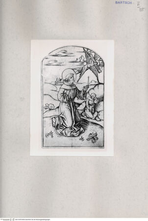 Vorderseite von  [http://creativecommons.org/publicdomain/mark/1.0/] Heiliger Franziskus von Assisi - , bh215259. Foto.