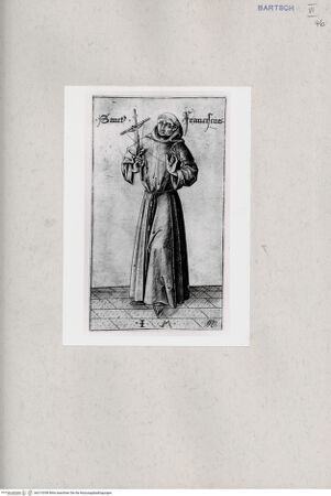 Vorderseite von  [http://creativecommons.org/publicdomain/mark/1.0/] Heiliger Franziskus von Assisi - , bh215358. Foto.