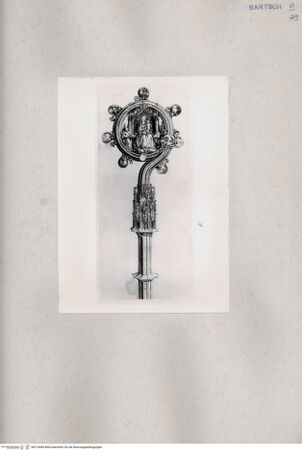 Vorderseite von  [http://creativecommons.org/publicdomain/mark/1.0/] Bischofsstab - , bh215468. Foto.