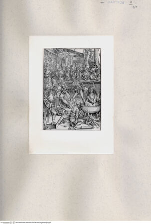 Vorderseite von  [http://creativecommons.org/publicdomain/mark/1.0/] Martyrium des Evangelisten Johannes - , bh216043. Foto.