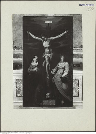 Vorderseite von ICCD [https://rightsstatements.org/page/CNE/1.0/] Kreuzigung - Gesamtansicht, bh217296_recto. Foto.